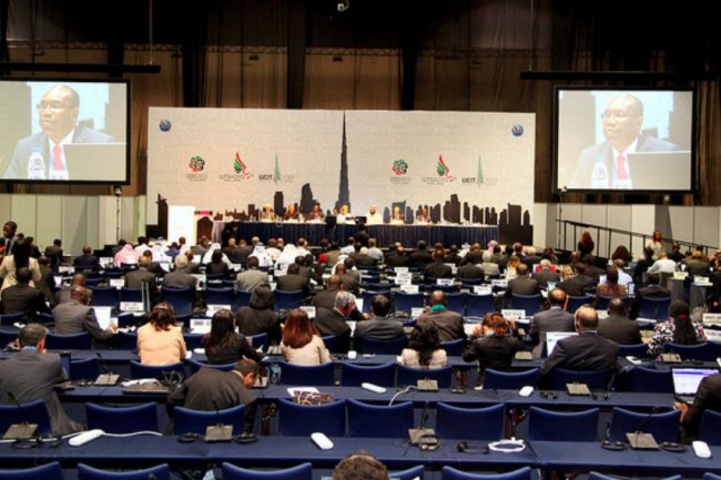 La confrence mondiale sur les tlcommunications internationales a  eu lieu du 3 au 11 dcembre  DubaI; Crdit: WCIT