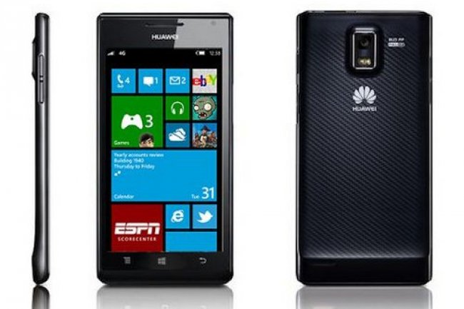 Huawei Ascend W1, le premier Windows Phone du constructeur chinois Crdit Photo: D.R
