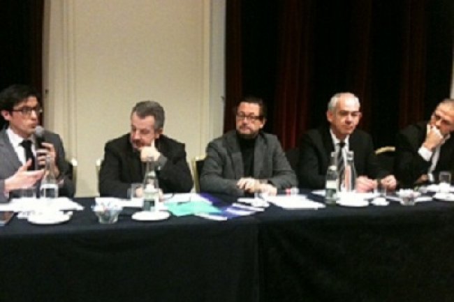De gauche à droite, Olivier Lallement, Deloitte, Jean-Michel Poggi, Université Paris-Descartes, Jacques Froissard, Altaïde. Crédit : D.R