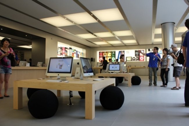 Un Apple Store  Sanghai, crdit D.R.