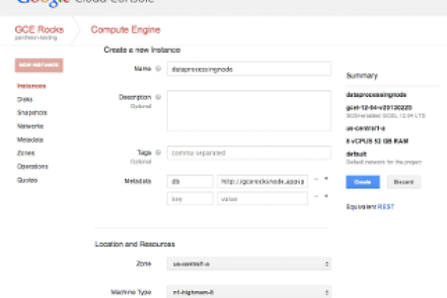 Google cloud console amliore la gestion des VM