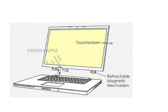 L'illustration du brevet N#250673 déposé par Apple montre un notebook dont l'écran se détache. (©Courtesy of Patently Apple)