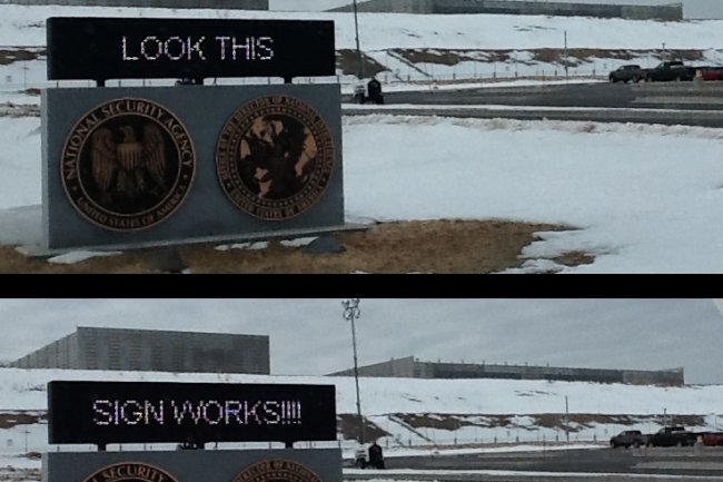 L'entrée d'un datacenter de la NSA en cours de construction dans l'Utah. Crédit D.R.