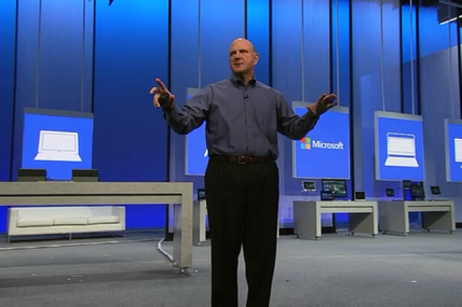 Steve Ballmer peut se montrer satisfait du travail ralis par l'quipe Windows 8.1. Crdit IDG NS