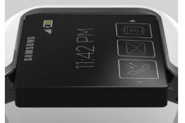 La semaine dernire, Samsung a dpos la marque Galaxy Gear  pour un concept de montre connecte. Crdit: D.R