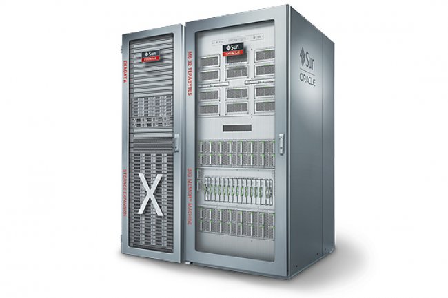 Le systme M6-32 Big Memory Machine d'Oracle dans sa configuration SuperCluster.