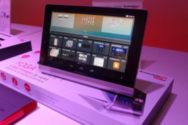 Les tablettes Yoga de Lenovo sont disponibles depuis mercredi aux Etats-Unis au tarif de 249 $ (8'') et 299 $ (10,1''). Crdit photo : D.R.