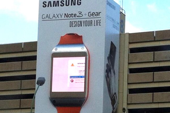 Une bien belle erreur systme de Windows pour la rplique de la montre connecte de Samsung