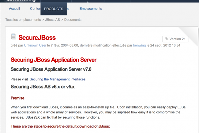 Une vulnérabilité JBoss activement exploitée par des hackers