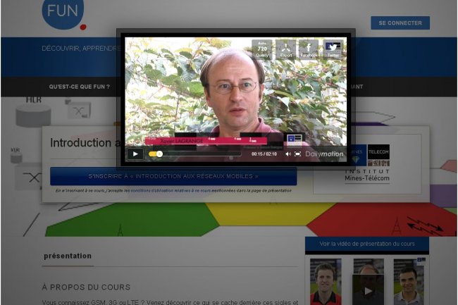 Sur le site France Universit Numrique, Xavier Lagrange, professeur  Tlcom Bretagne, prsente le MOOC  Introduction aux rseaux mobiles . (cliquer sur l'image)