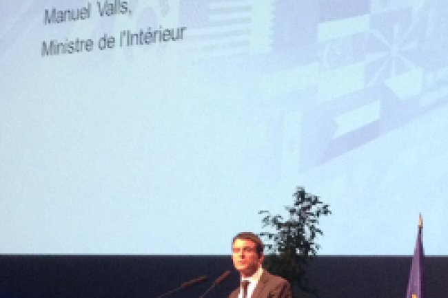 Manuel Valls, ministre de l'Intérieur, a inauguré le FIC 2014 à Lille. Crédit Photo: D.R