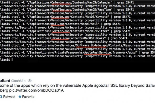 Le chercheur en scurit Ashkan Soltani a averti que plusieurs applications desktop d'Apple taient exposes au vol de donnes  cause d'une erreur dans la bibliothque Secure Transport. (crdit : D.R.)