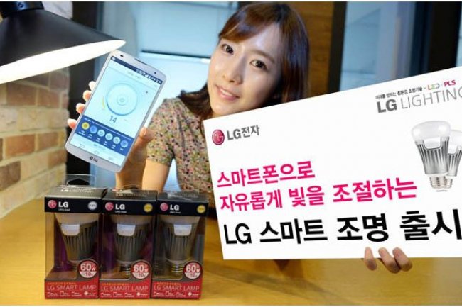 L'allumage des ampoules basse consommation de LG se commande depuis un smartphone. (crdit : LG)