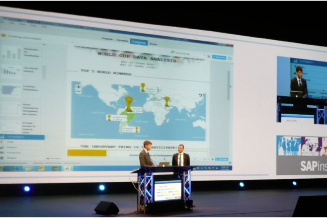 Pour compléter les outils de story board de Lumira, SAP lui ajoute des fonctions d'infographie. (crédit : LMI)