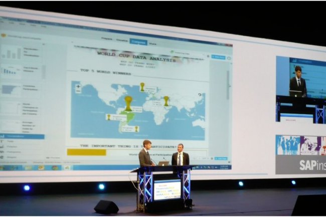 Pour complter les outils de story board de Lumira, SAP lui ajoute des fonctions d'infographie. (crdit : LMI)