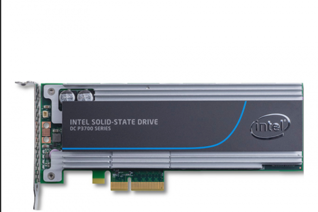 Destine applications trs gourmandes en criture, la srie  SSD DC P3700 d'Intel repose sur un bus PCIe NVMe.pour les