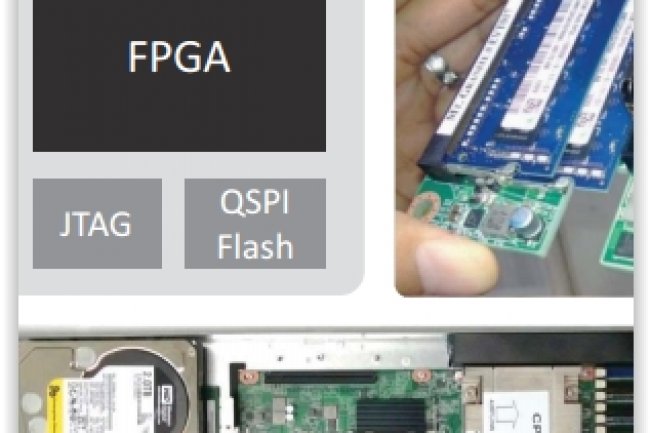 Microsoft mise beaucoup sur l'utilisation de circuits programmables FGPA pour optimiser ses ressources serveurs. (crdit : D.R.)