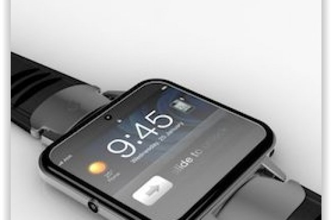 Apple devrait mettre sur le marché d'ici la fin de l'année une smartwatch avec 10 capteurs taillée pour le fitness. (crédit : D.R.)