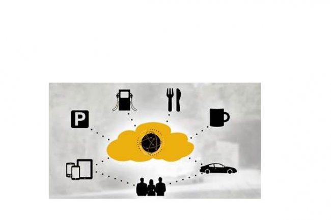 L'application ralise par SAP, Toyota et VeriFone agrge des informations envoye par le vhicule et indique  l'automobiliste la station-essence la plus proche en tenant compte de ses prfrences. (crdit : D.R.)