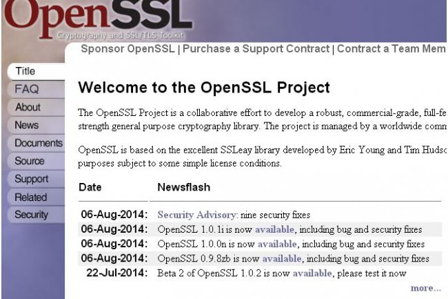 Plusieurs mises à jour ont été livrées cette semaine pour OpenSSL 1.0.1i, 1.0.0n et 0.9.8zb. 