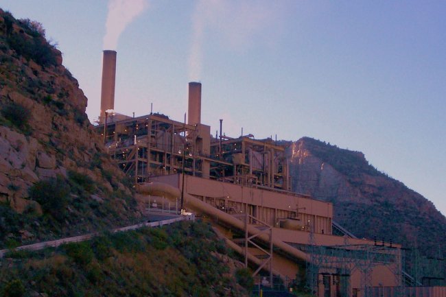 Une centrale électrique au charbon dans l'Utah aux Etats-Unis. Crédit D.R.