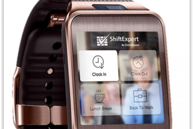 Dveloppe  partir du SDK Wear de Salesforce.com, lapp de ClickSoftware pour smartwatch permet de suivre des livraisons. (crdit : D.R.)
