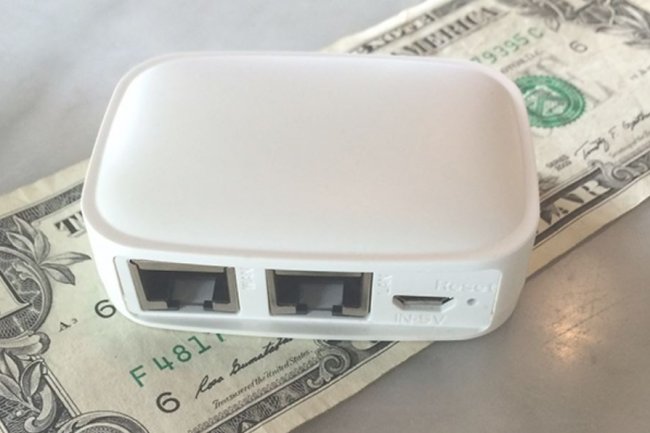 Le boîtier Anonabox assurait du assurer une connexion anonyme sur Internet pour 50 dollars (crédit : D.R.)