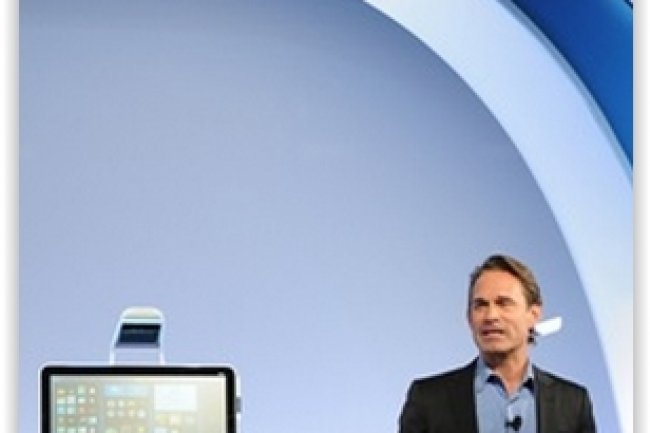 Ron Coughlin, Senior Vice President, Consumer PC & Solutions chez HP, a dévoilé le PC Sprout. (crédit : D.R.)