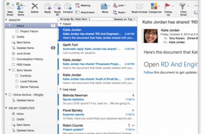 Microsoft met enfin à jour Outlook pour Mac - Le Monde Informatique