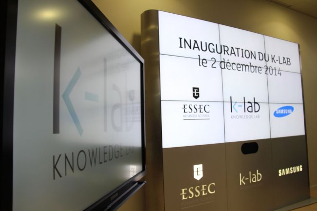 Le Knowledge-Lab permettra aux tudiants de  l'Essec de travailler sur des contenus innovants. Crdit: D.R