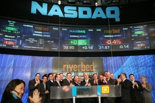L'action de Riverbed est montée jusqu'à 44 $ en 2011 au Nasdaq avant de se replier à 20$ aujourd'hui. (Crédit D.R.)