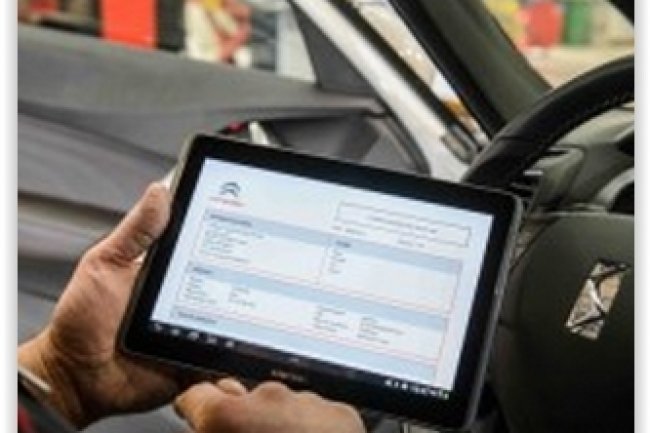 Citron va coupler sa tablette avec l'app de l'agence web E-T-A-I spcialise dans l'dition technique pour automobile. (crdit : D.R.)