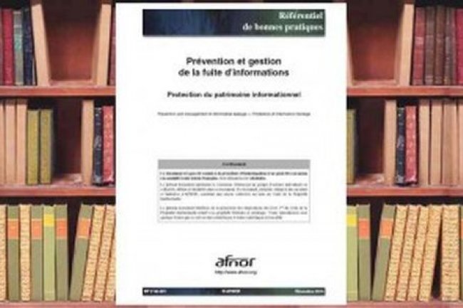Prvention et gestion de la fuite d'informations : protection du patrimoine informationnel, dit par l'AFNOR
