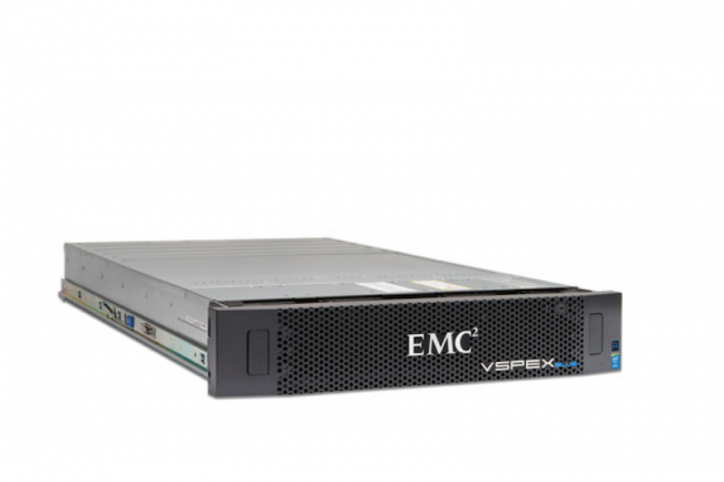 Avec son VSPEX Blue, EMC lance une plate-forme logiciels en ligne avec des éditeurs tiers. (crédit : D.R.)