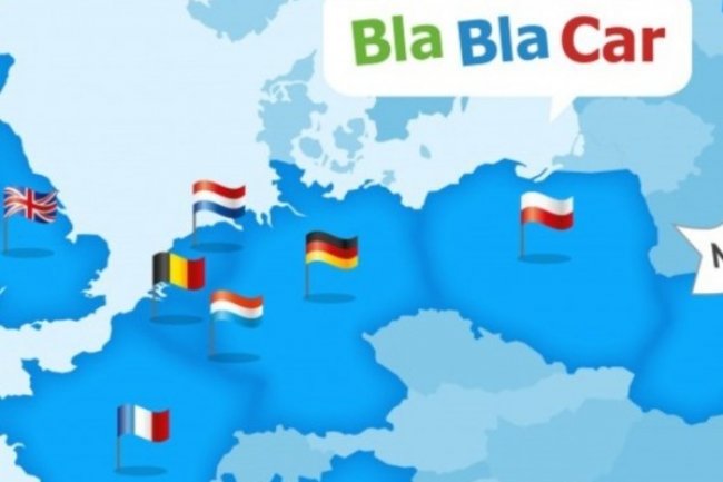 La start-up franaise BlaBlaCar est maintenant prsente dans 12 pays.