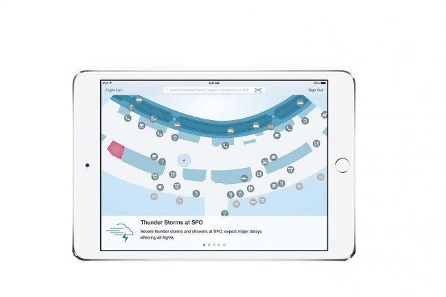 Destine aux agents au sol des compagnies ariennes, l'app Passenger Care d'IBM permet de rduire l'attente des voyageurs en les renseignant n'importe o  partir d'un iPad. (cliquer sur l'image)