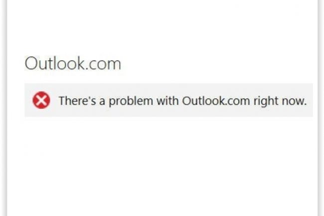 Microsoft a confirm hier la panne de son service Outlook.com. (crdit : D.R.)