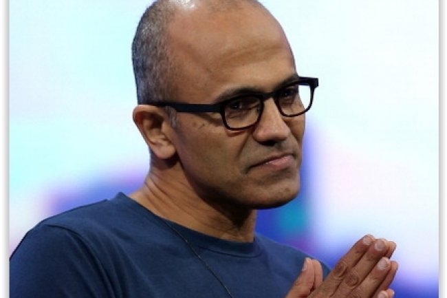 Pour son 3e trimestre 2015, le CEO de Microsoft Satya Nadella, a annonc un chiffre d'affaires en progression mais des bnfices en recul. (crdit : D.R.)