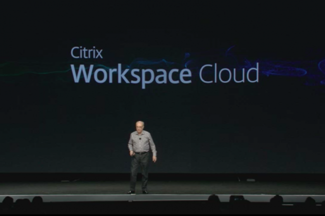 Le CEO de Citrix, Mark Templeton, a prsent  Orlando son Workspace Cloud, une plate-forme permettant de composer son environnement de travail de bout en bout. 