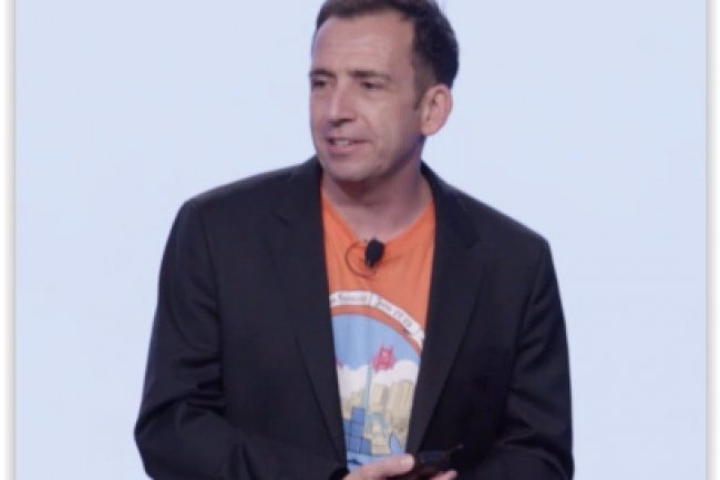 Ben Golub, le CEO de Docker  loccasion de la DockerCon 2015 de San Francisco (22-23 juin). (crdit : D.R.)
