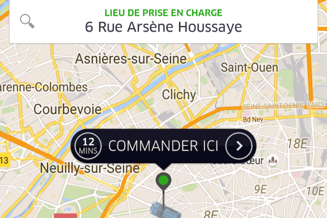 Le service UberPop est toujours disponible  Paris.