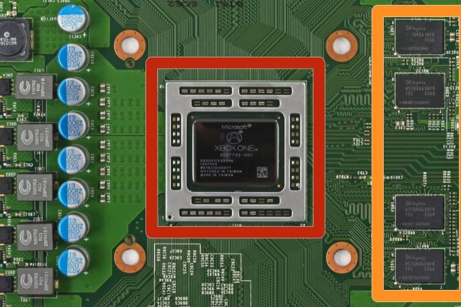 Grave en 28 nm par TSMC , la puce SoC qui quipe la console Xbox One, a t dveloppe par AMD pour Microsoft. 