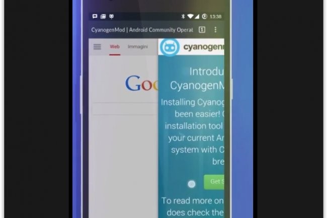 Gello, le projet de navigateur pour terminaux embarquant le fork Android CyanogenMod. (crdit : D.R.)