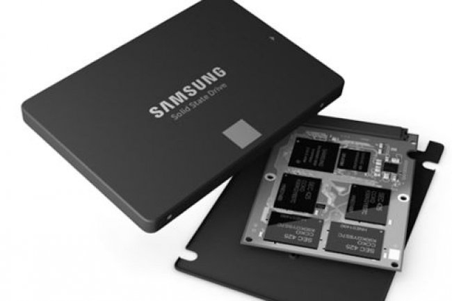 Samsung est le premier constructeur a avoir commenc  produire en masse des puces V-NAND en 2013. (Crdit photo : D.R.)