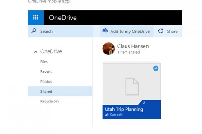 OneDrive ajoute enfin la synchronisation en local. Crdit: D.R