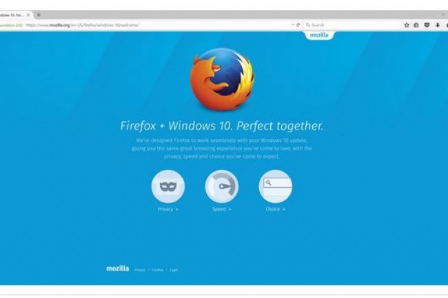 La version 40 de Firefox livre pour Windows 10 prsente une interface lgrement modifie. 