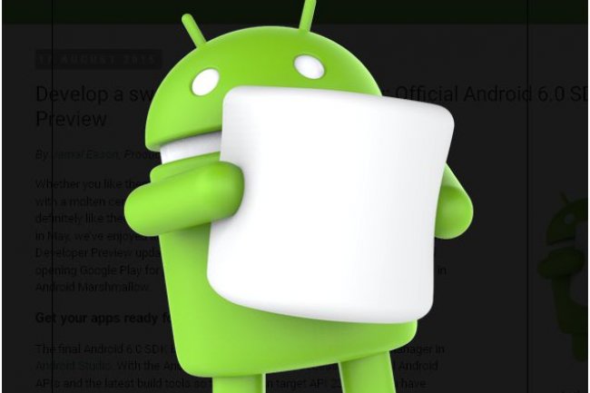 Les développeurs peuvent préparer leurs apps pour Android Marshmallow. (crédit : D.R.)