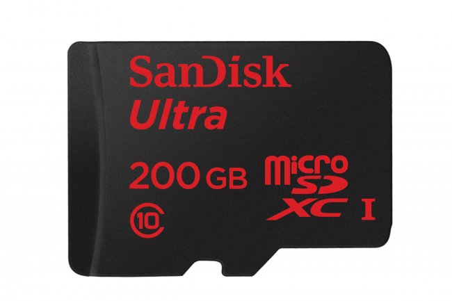 Grce  l'empilement de puces flash, SanDisk propose 200 Go dans une carte microSD.