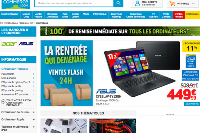 L'e-commerant Rueducommerce.com va se renforcer en passant dans le giron de Carrefour, dot d'un rseau de 5680 magasins physiques  travers la France.